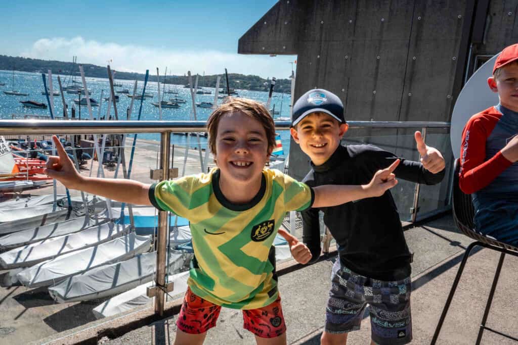 School holiday adventure camp participants