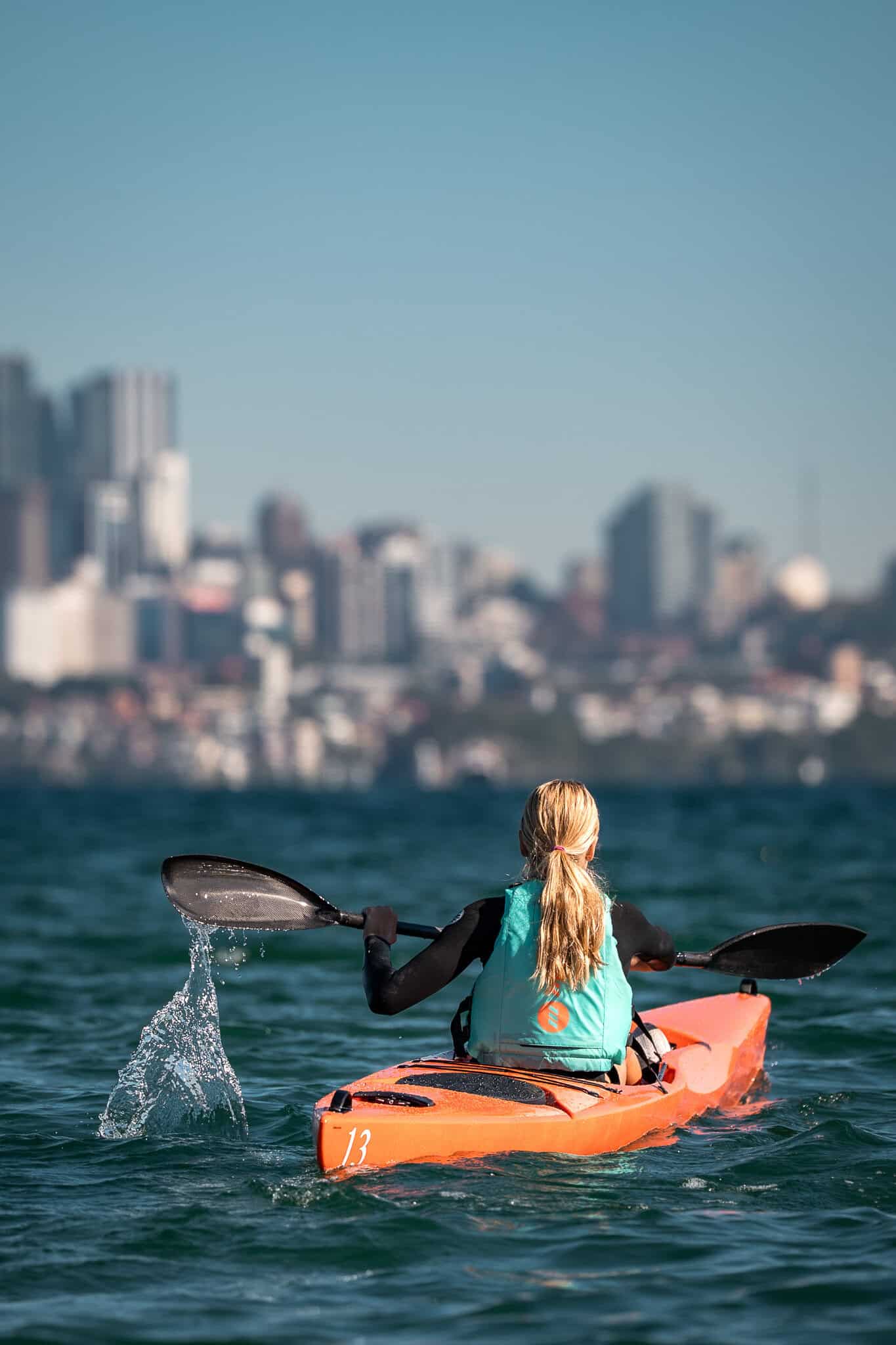 WSC surf ski paddler